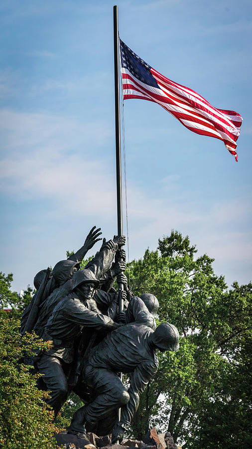 USMC War Memorial Photograph by Bill Chizek