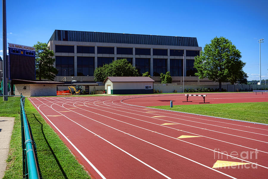 USNA Ingram Field and Rickover Hall Photograph by Olivier Le Queinec