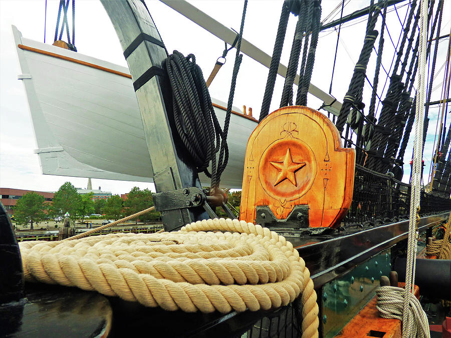 USS Constitution Lifeboat Photograph by Sharon Williams Eng