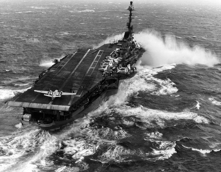 USS Essex Aircraft Carrier - 1960 Photograph by War Is Hell Store