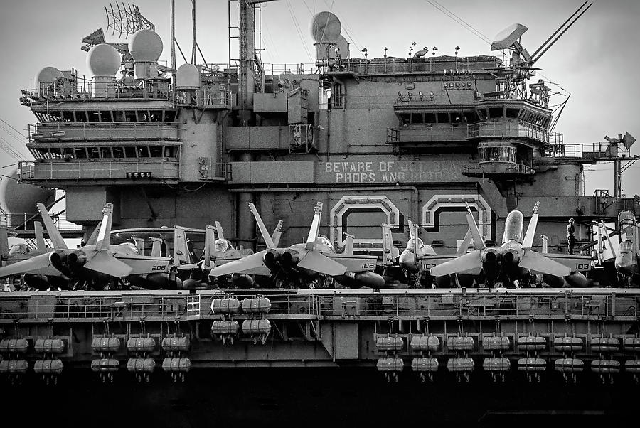 USS Kitty Hawk Photograph by Bj S