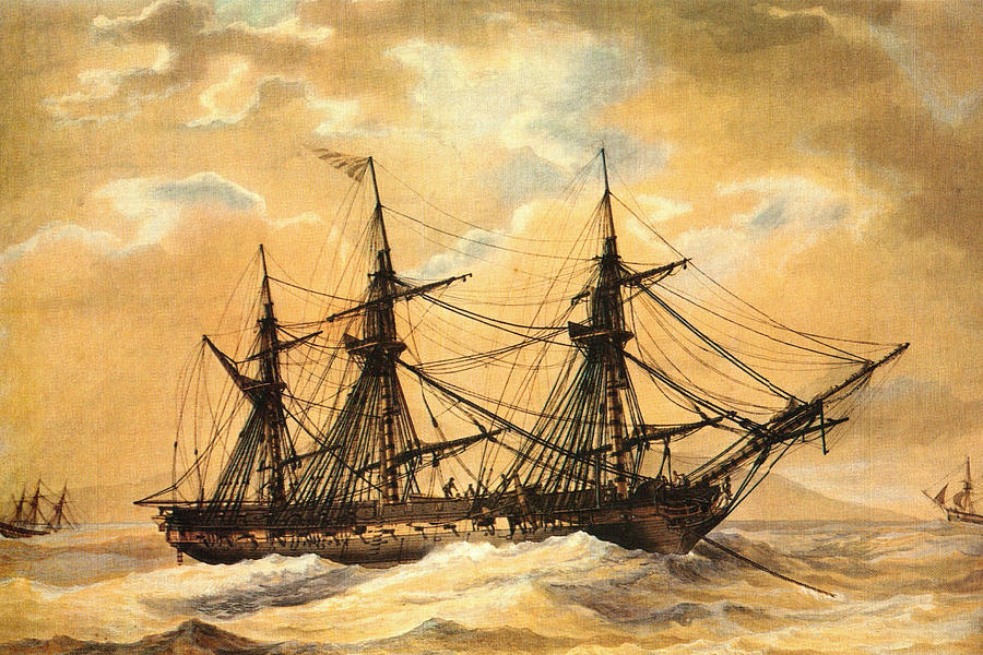 U.S.S. President Painting by Anonymous U.S.S. President Painting by Anonymous