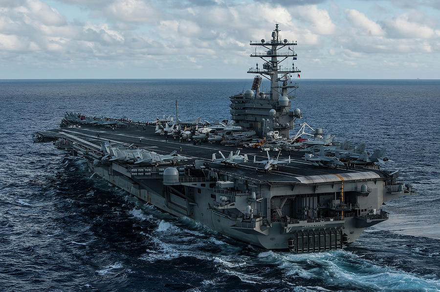 Uss Ronald Reagan Transits Photograph by Stocktrek Images - Fine Art ...