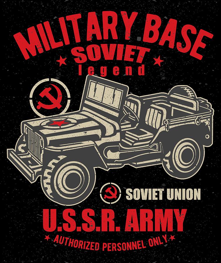 Vintage Digital Art - USSR Army by Long Shot