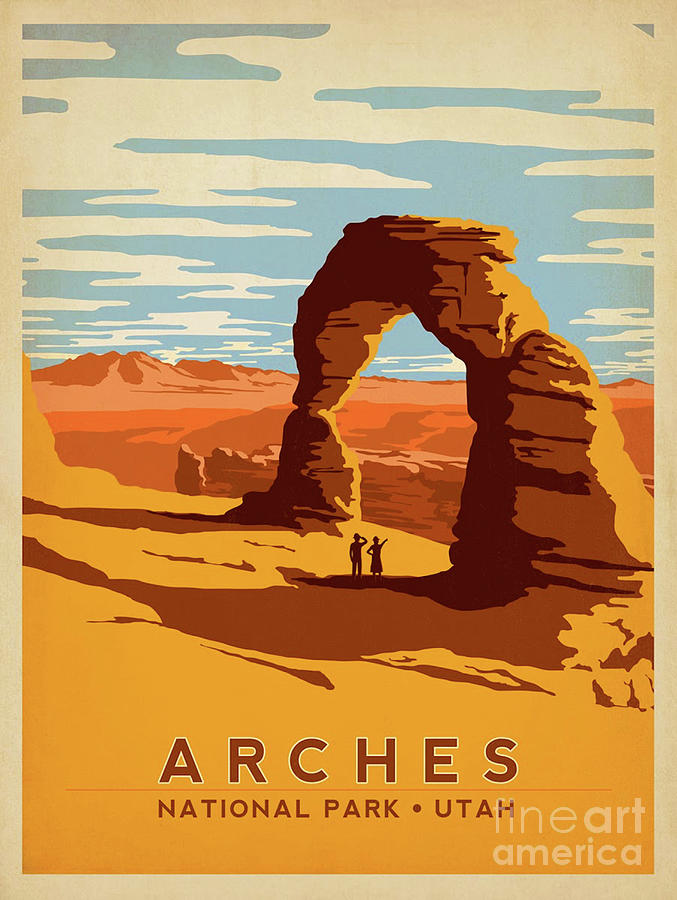 Utah Arches National Park Digital Art By Steven Parker