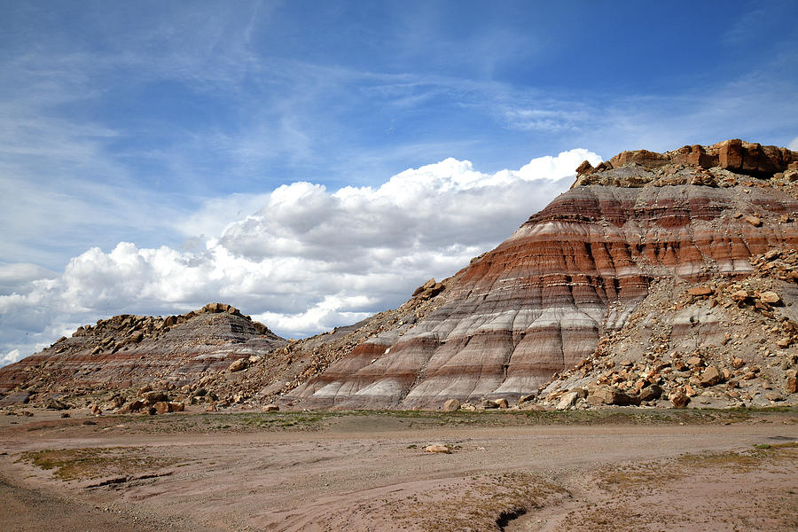 Utah Photograph - Utah Bentonite Dunes along I-70 by Ray Mathis