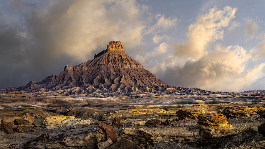 Desert Photograph - Utah, Factory Butte-81083sr by Raimondo Restelli
