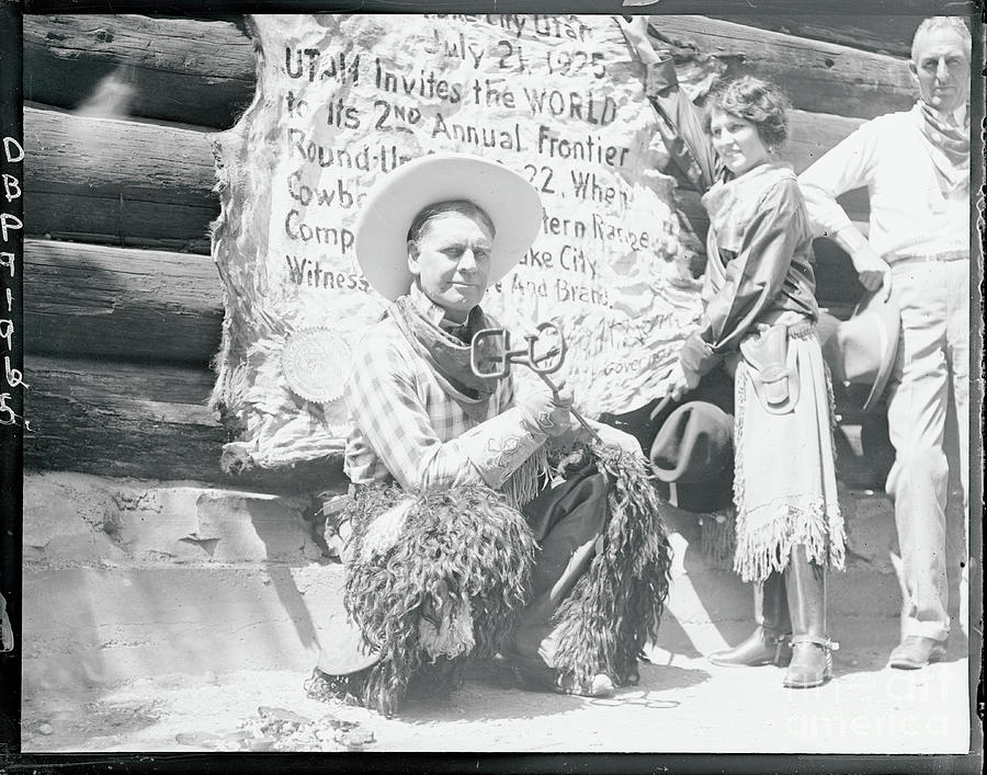Utah Governor With Branding Iron Photograph by Bettmann