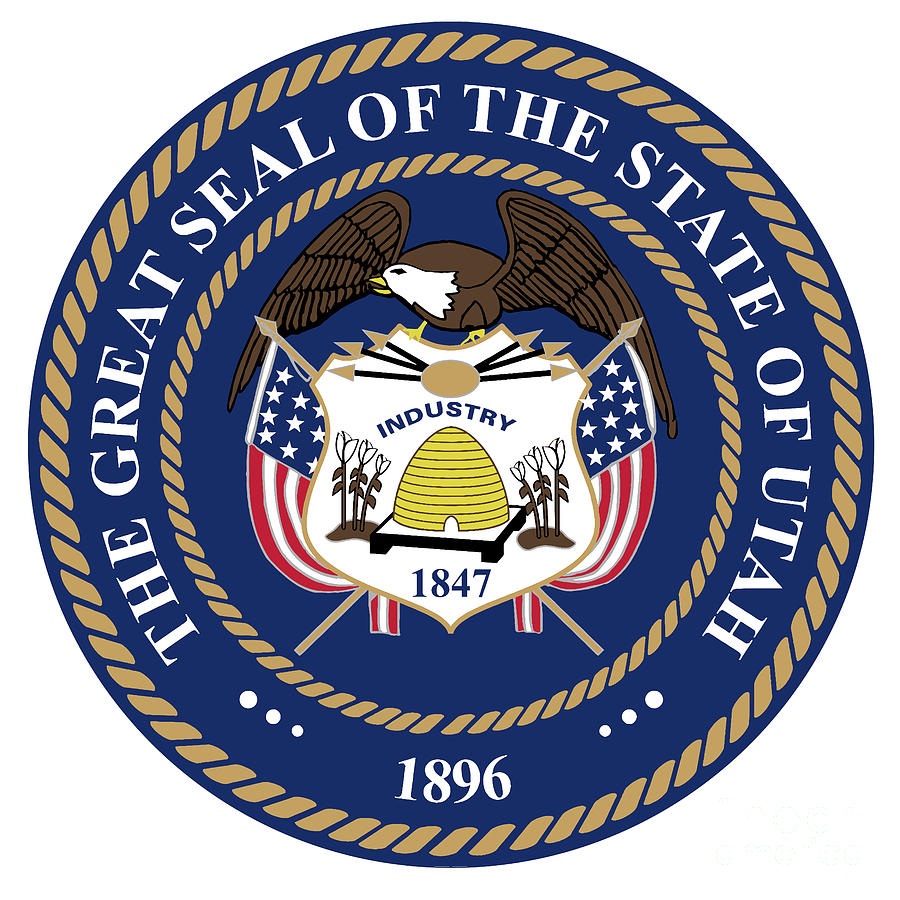 Utah State Seal Digital Art by Bigalbaloo Stock - Fine Art America