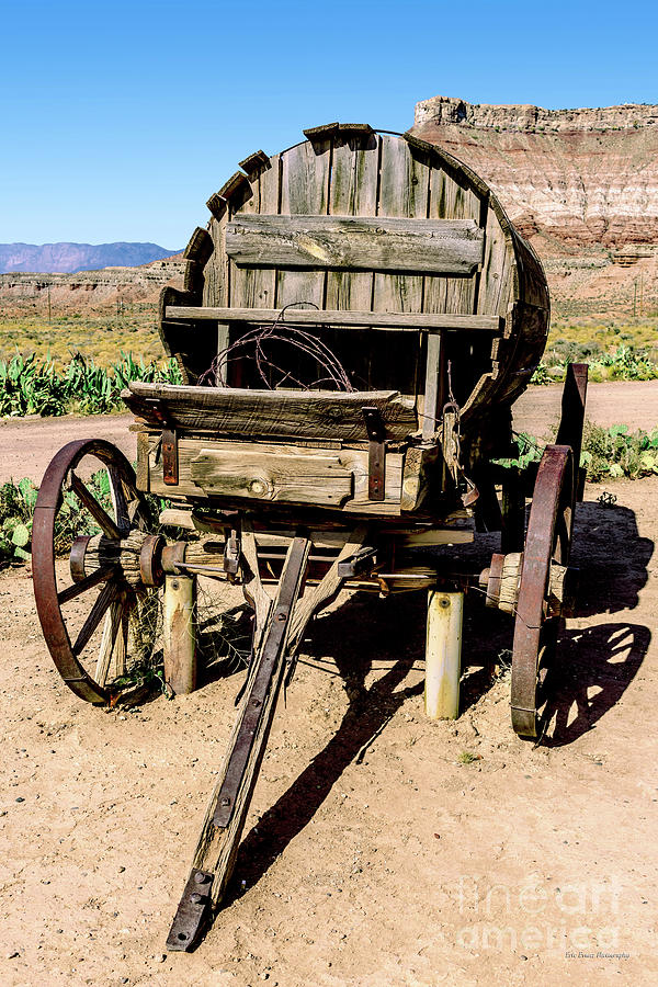 Utah Zion National Park Vintage Wagon Photograph by Aloha Art