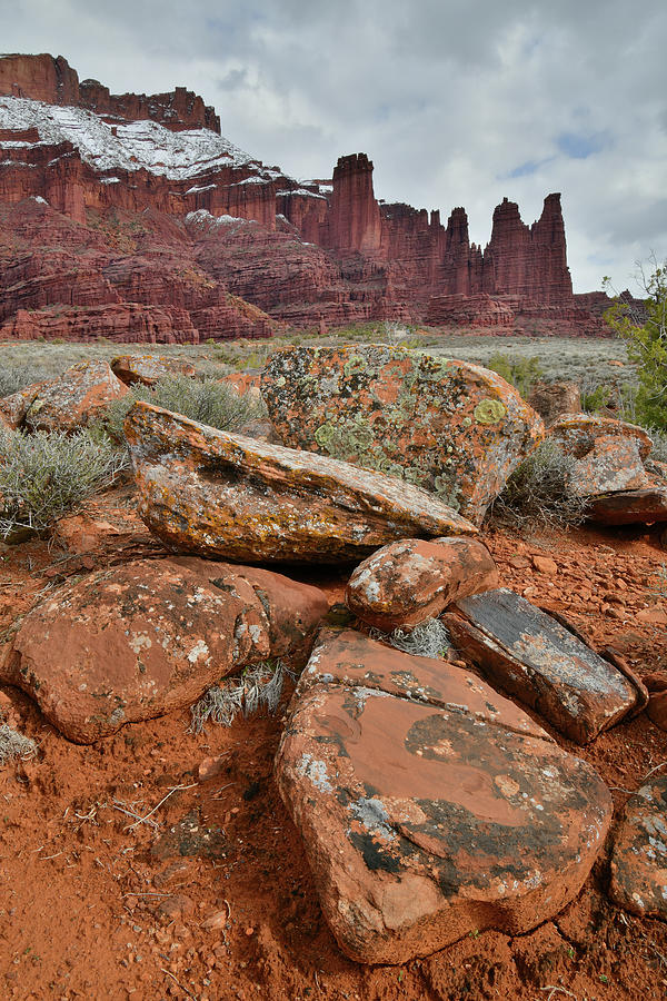 Utahs Fisher Towers on Overcast Day Photograph by Ray Mathis