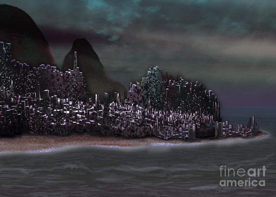 Utopia City Night Digital Art by Lutz Roland Lehn - Fine Art America