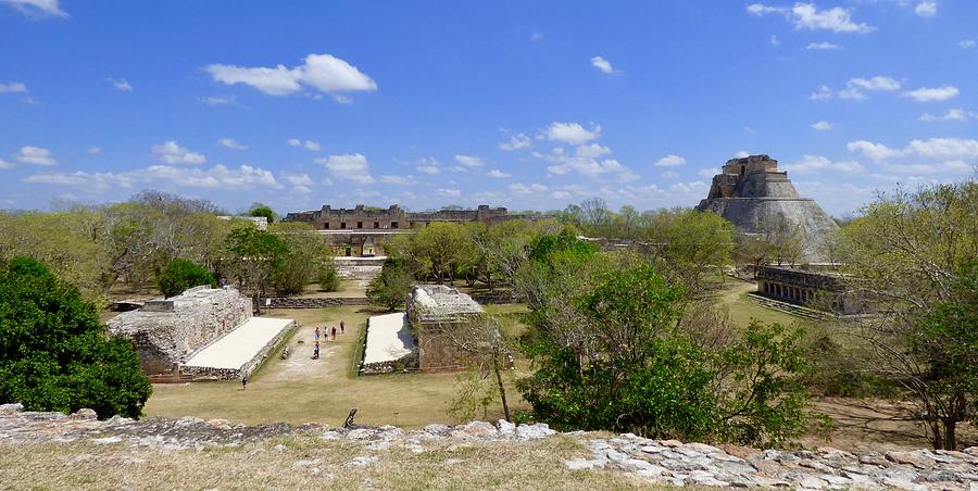 Uxmal Overview from Governors Palace Photograph by Amelia Racca