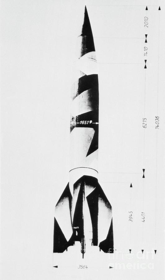 V-2 Rocket Diagram Photograph by Library Of Congress/science Photo Library