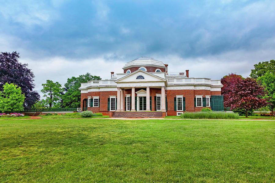 Va, Monticello, Jeffersons House Digital Art by Tola