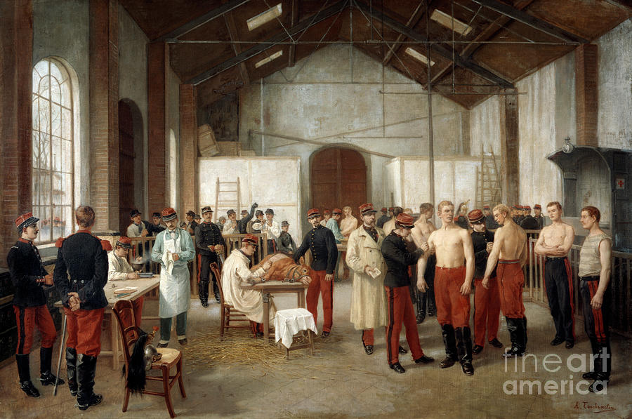 Vaccination At The Val De Grace Drawing by Print Collector