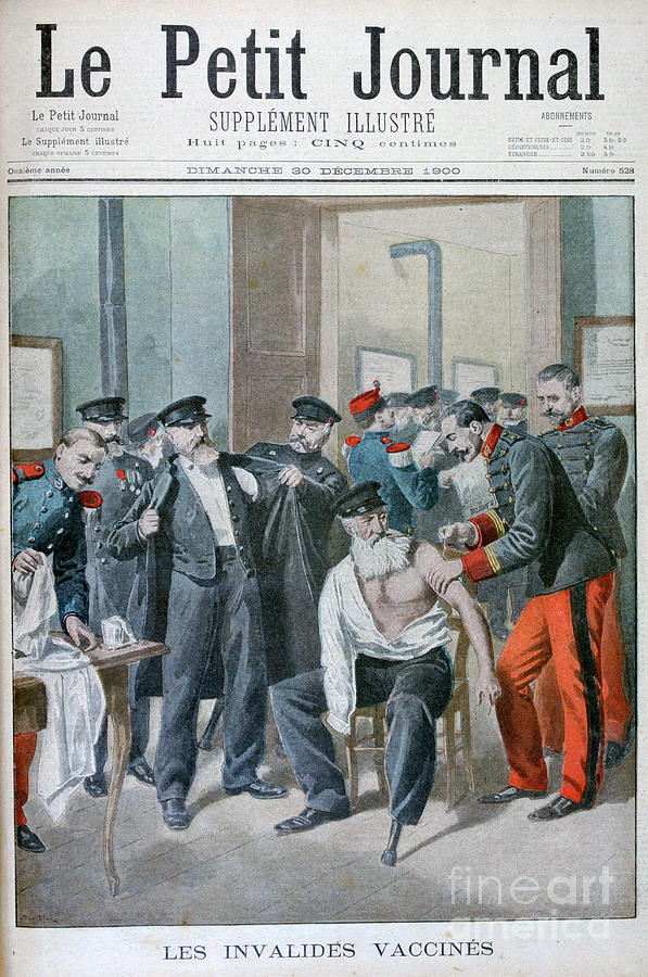 Vaccinations Of The Old Soldiers Drawing by Print Collector