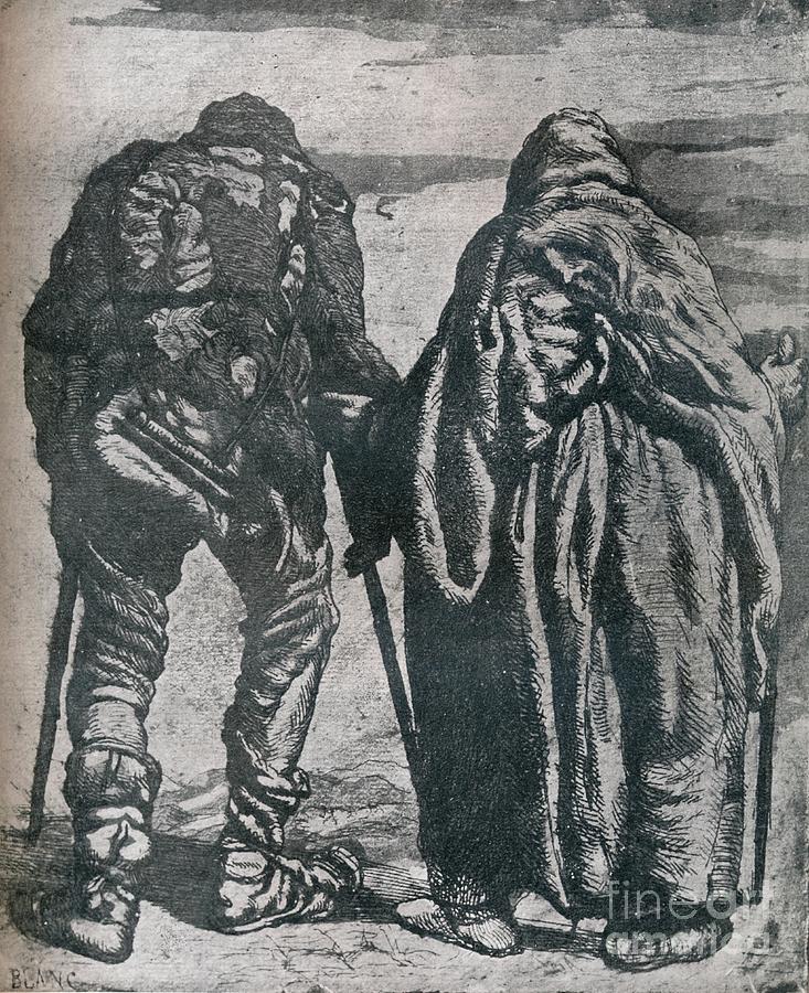Vagrants, C19th Century, 1924. Artist Drawing by Print Collector