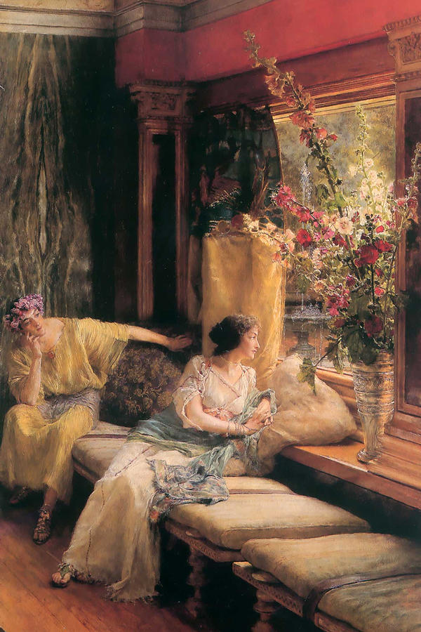 Vain Courtship Painting by Sir Lawrence Alma-Tadema Vain Courtship Painting by Sir Lawrence Alma-Tadema