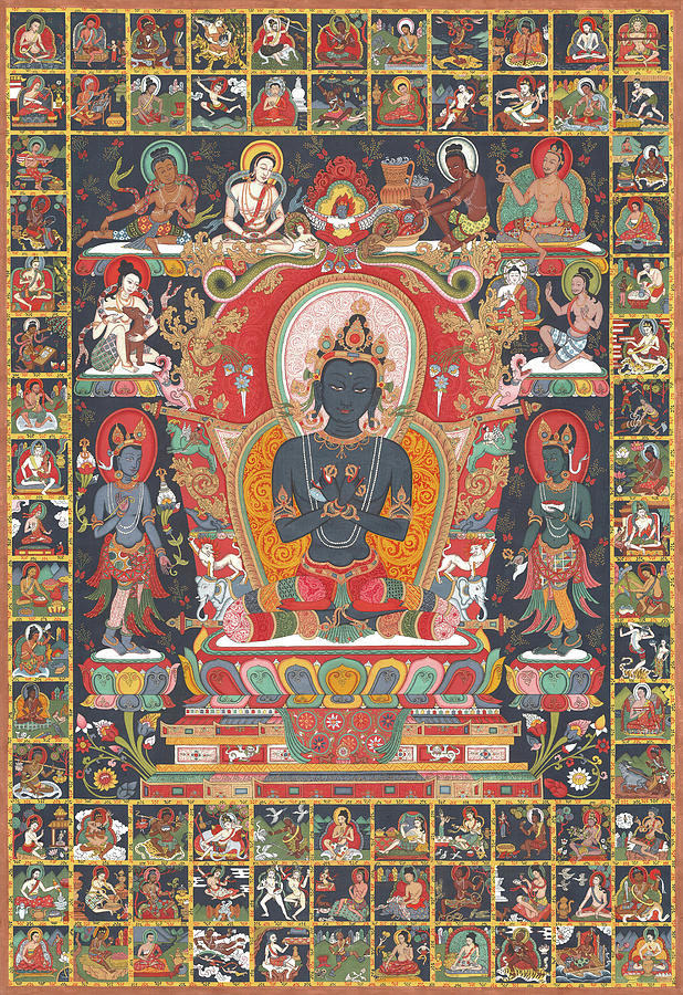 Vajradhara and the 84 Mahasiddhas Painting by Bella Wilshire - Pixels