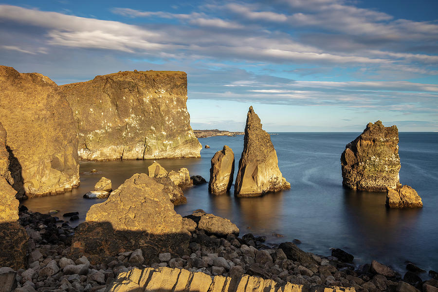 Valahnukamol Sea Cliffs Iceland Photograph by Pierre Leclerc Photography
