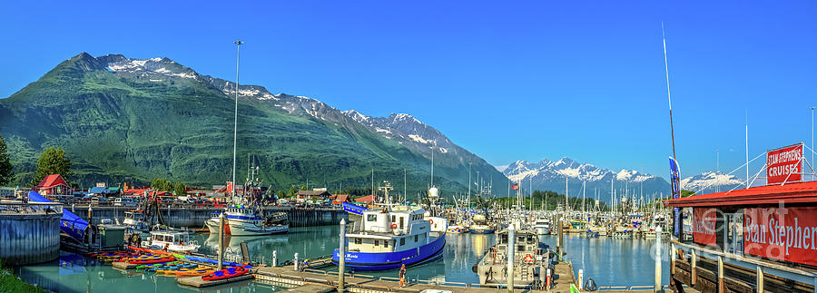 Valdez Boat Harbor Photograph by Robert Bales