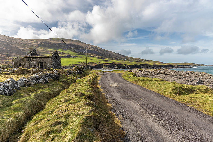 Valentia Island Ireland Road and Sea Photograph by John McGraw