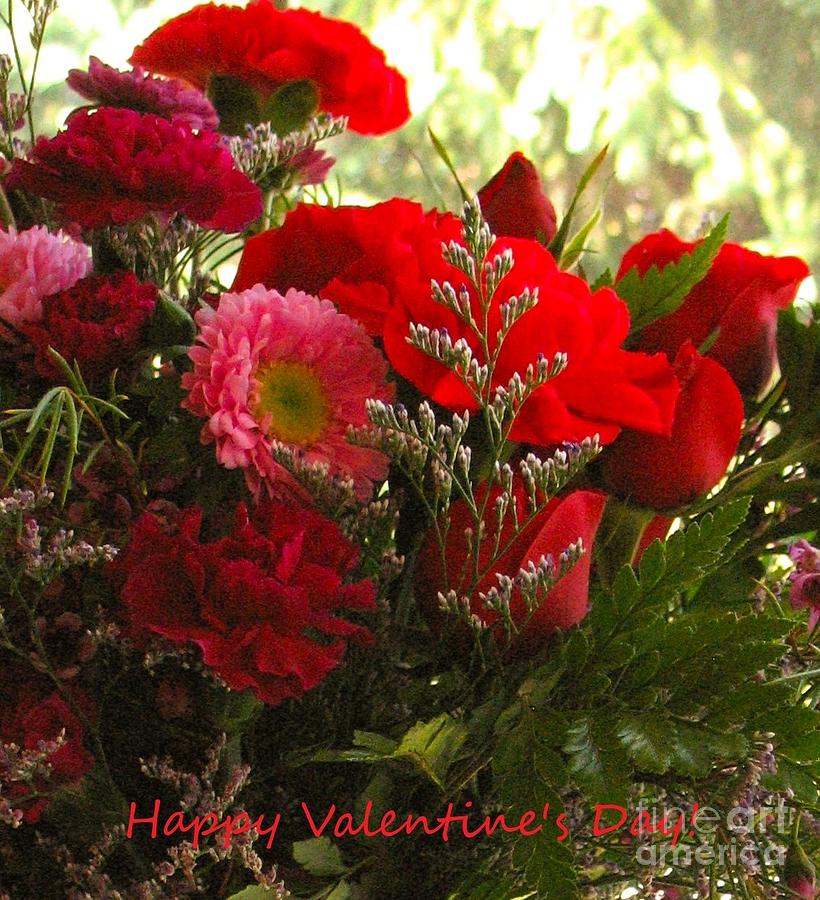 Valentines Day Flowers Photograph by Hazel Holland