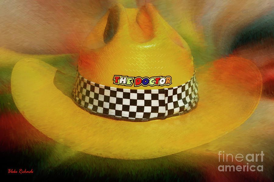 Valentino Rossi Cowboy Hat Photograph by Blake Richards