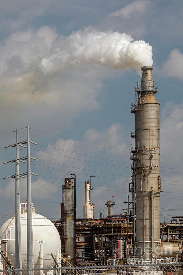 Valero Oil Refinery Photograph by Jim West/science Photo Library - Fine ...