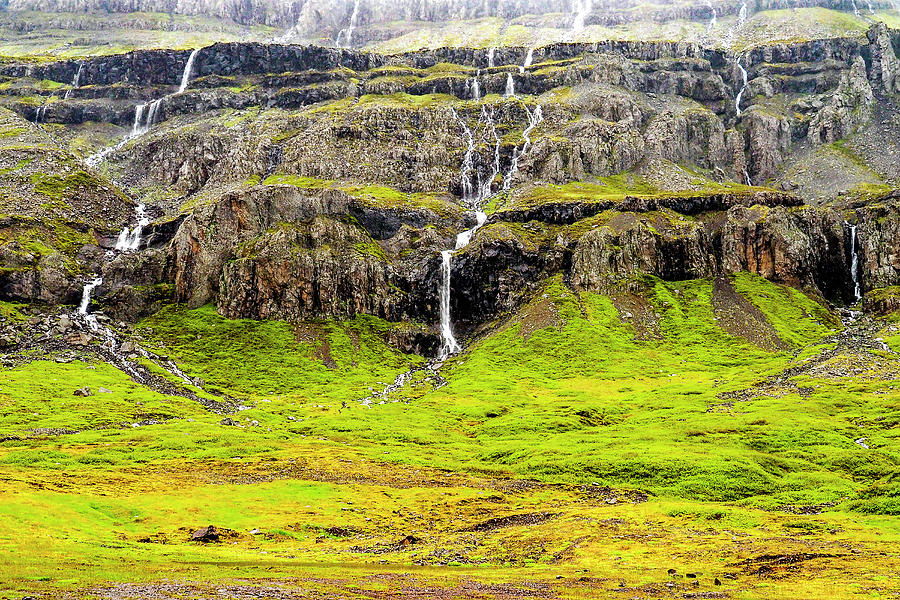 Valley Cascades - Iceland Photograph by Marla Craven