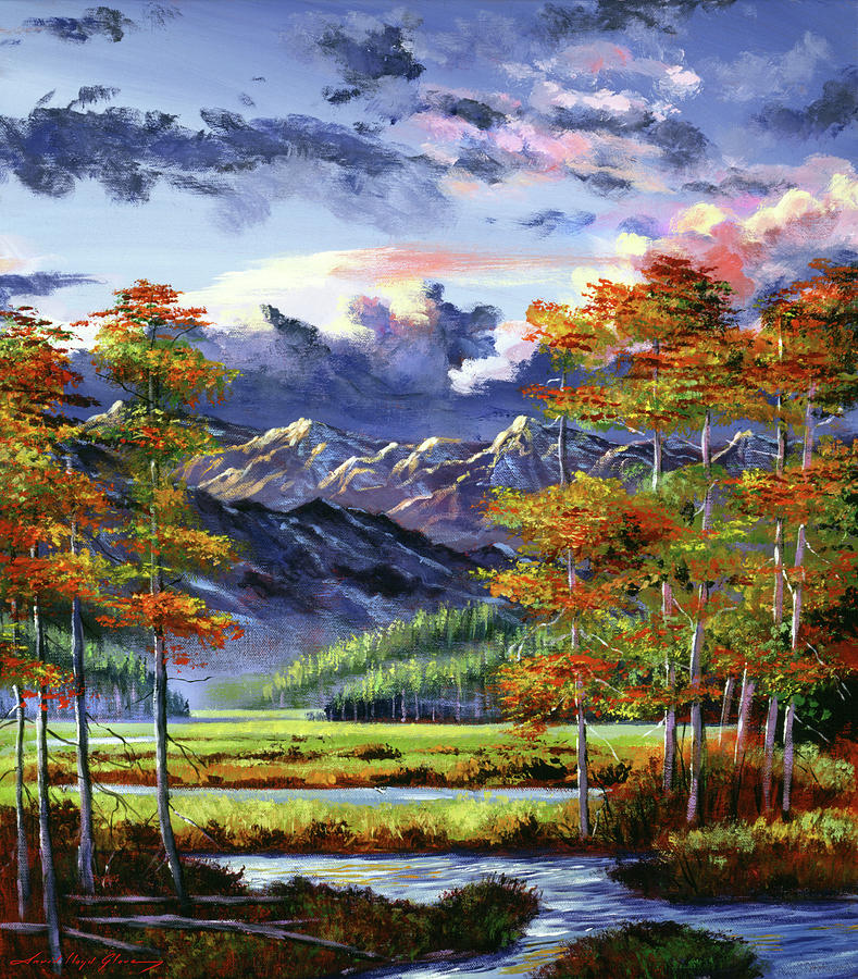 Valley Meadow Stream Painting