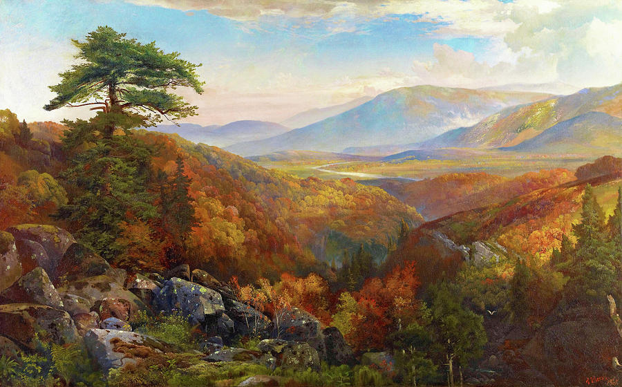Thomas Moran Painting - Valley Of The Catawissa In Autumn - Digital Remastered Edition by Thomas Moran Thomas Moran Painting - Valley Of The Catawissa In Autumn - Digital Remastered Edition by Thomas Moran