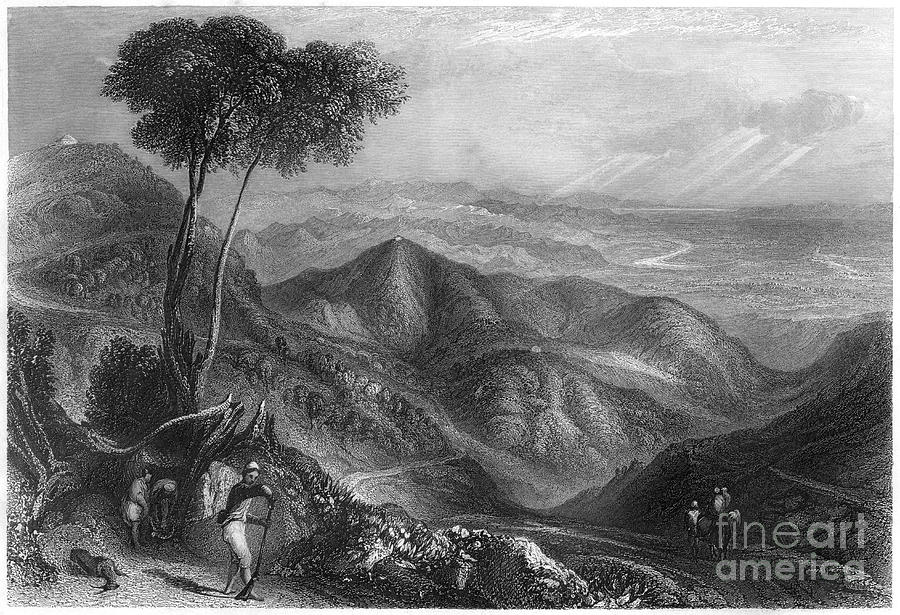 Valley Of The Dhoon, Himalaya Drawing by Print Collector