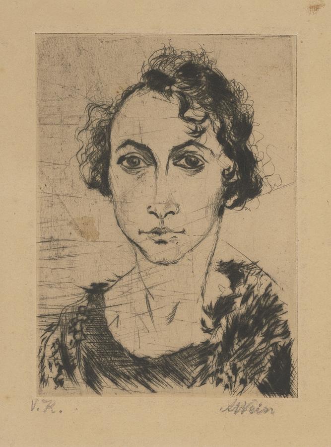 Valria Krommer, Rod. Weisz Drawing by Arnold Peter Weisz-Kubincan Valria Krommer, Rod. Weisz Drawing by Arnold Peter Weisz-Kubincan