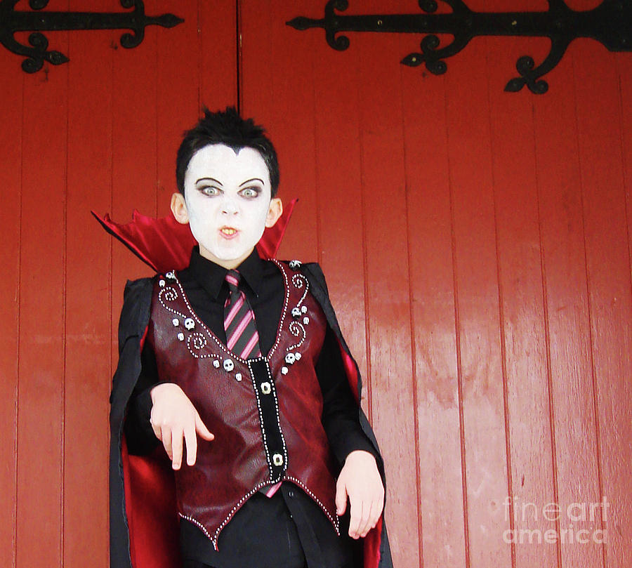 Halloween Photograph - Vampire Costume 1 by Amy E Fraser