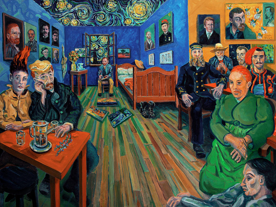 Van Gogh and Van Goghs Painting by Ralph Papa