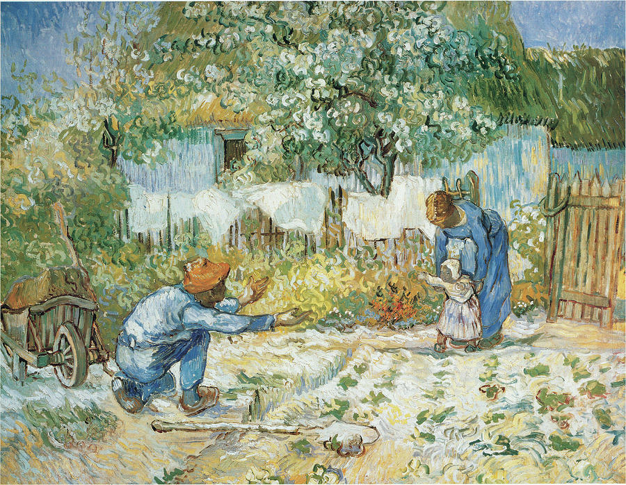Tree Mixed Media - Van Gogh-first Steps by Portfolio Arts Group