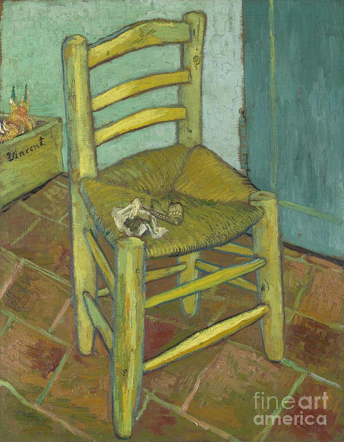 Van Goghs Chair, 1888. Artist Gogh Drawing by Heritage Images
