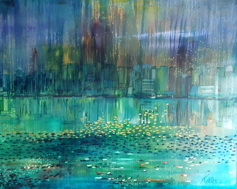 Vancouver, BC., Canada Painting by Kathleen Tonnesen