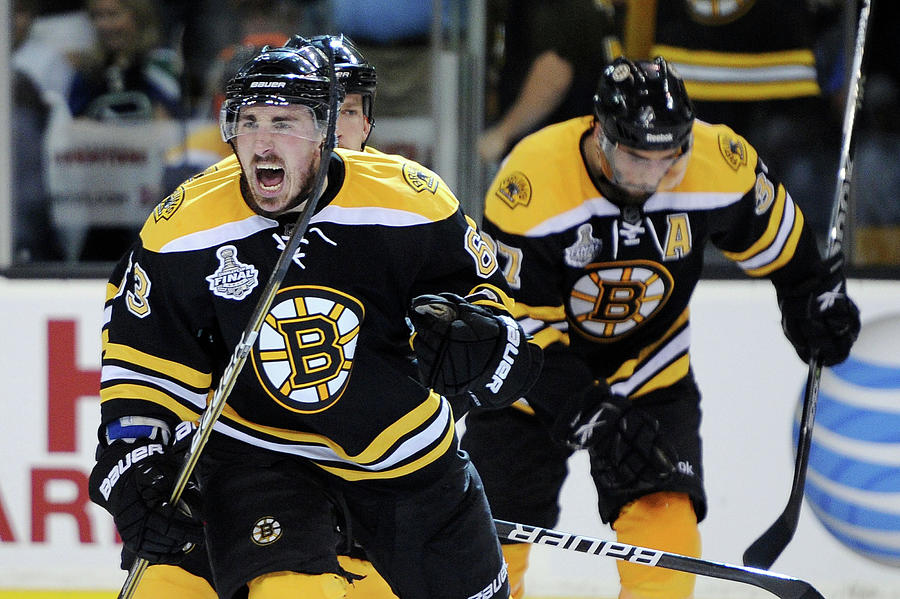 Brad Marchand Photograph - Vancouver Canucks V Boston Bruins - by Harry How