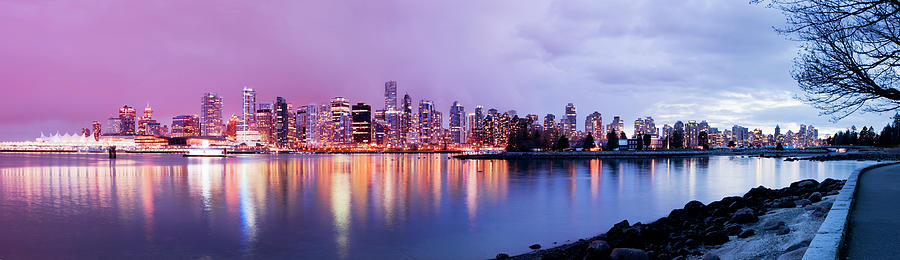 Vancouver City Skyline In Canada Photograph by Deejpilot