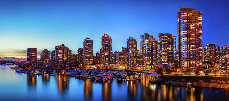 Vancouver From Cambie Bridge Photograph by Alexis Birkill