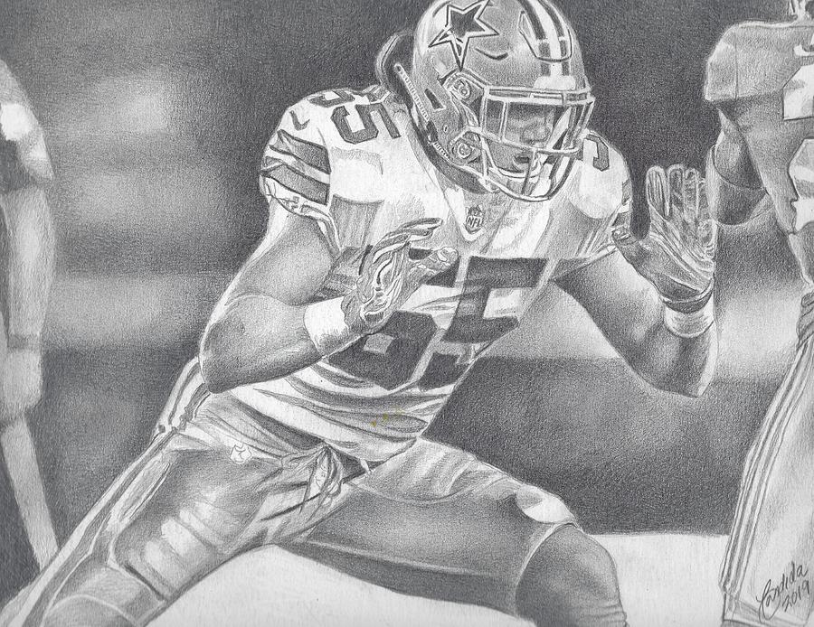 Vander Esch - Dallas Cowboys Drawing by Candie Hernandez Carter - Fine Art  America