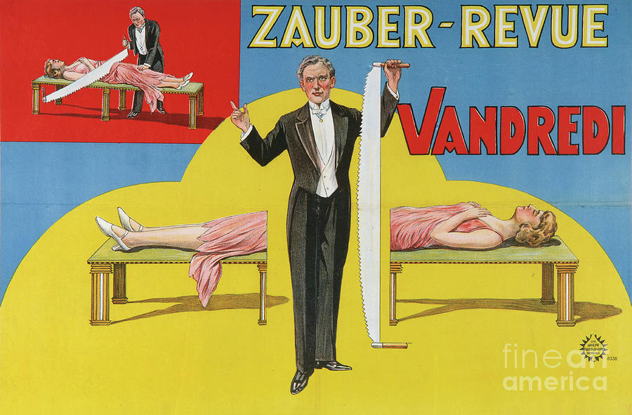 Vandredi Magic Revue Poster, 1923 Drawing by Heritage Images