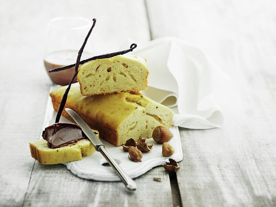 Vanilla Bread With Nut And Nougat Cream Photograph by Mikkel Adsbl