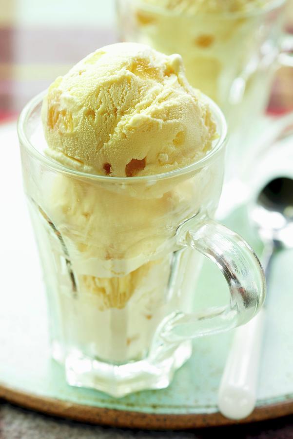 Vanilla Ice Cream With Ginger Photograph by Jonathan Short