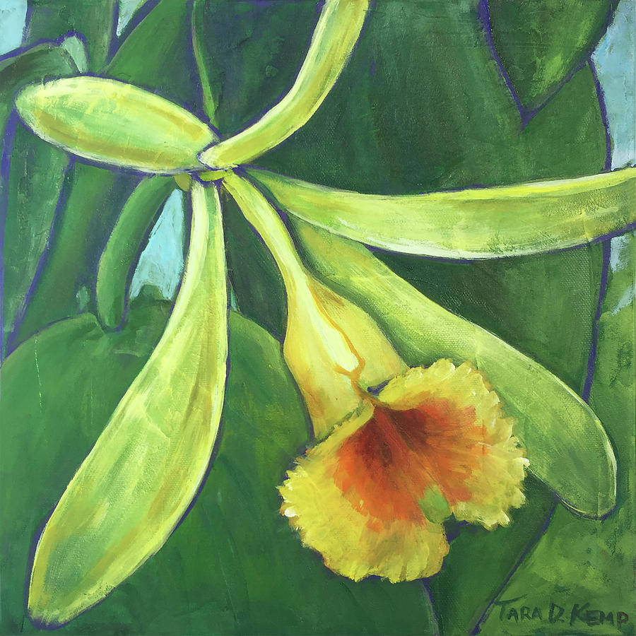 Vanilla Orchid Painting by Tara D Kemp
