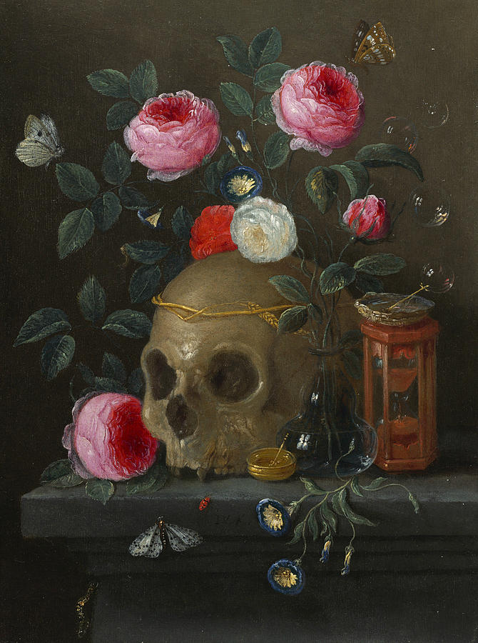 Flower Painting - Vanitas Still Life by Jan van Kessel the Elder
