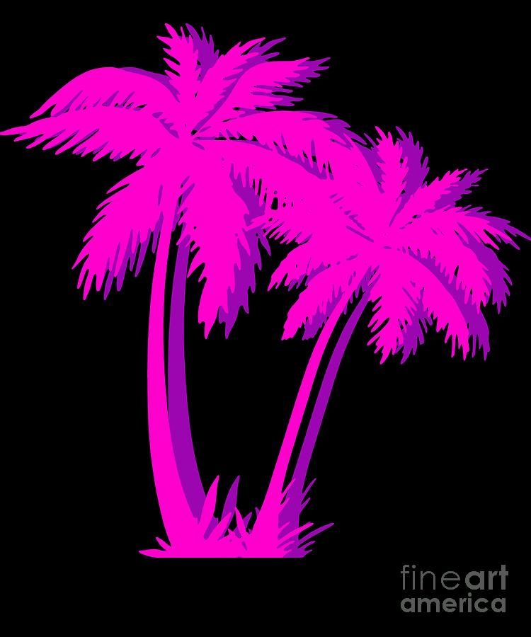 Vaporwave Pink Palm Tree Gift Aesthetic Style Palm Beach Photograph By Dc Designs Suamaceir